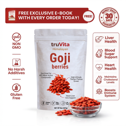 Organic Himalayan Goji Berries – 10,000mg Heart-Liver Support