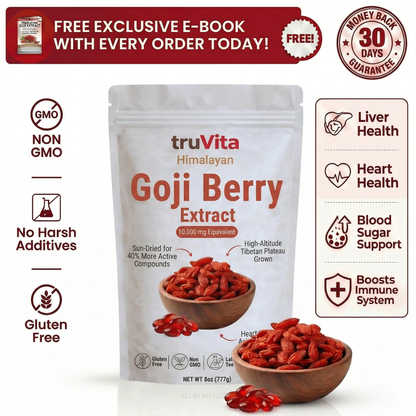 Goji Berry Extract - 10,000mg Heart-Liver Support