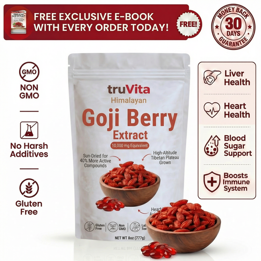 Goji Berry Extract - 10,000mg Heart-Liver Support